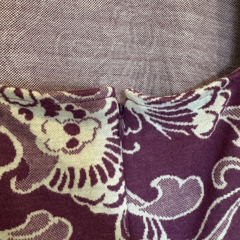 Anthropologie Purple and White Floral Dress - Picture 5 of 6